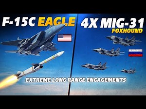 4x Mig-31 Foxhounds Vs F-15C Eagle | INTERCEPT | Digital Combat Simulator | DCS |