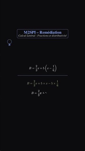 🟰 3ᵉ – CALCUL LITTÉRAL – DÉVELOPPER #10 : Distributivité simple (10)