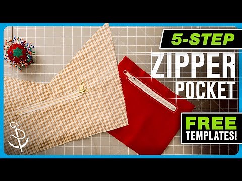 How to Sew a Zipper Pocket in 5 Steps | The Only Tutorial You’ll Need