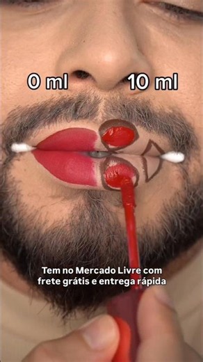 0ml 🆚 10 ml lip tutorial #makeup #makeup #ytshorts #hack #trendingshorts #youtubeshorts