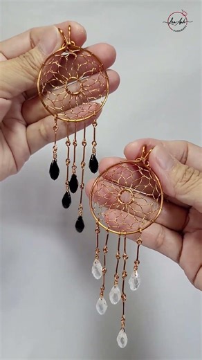 Sunflower Dream catcher - Free tutorial video link above the title #shortsvideo #wireworks