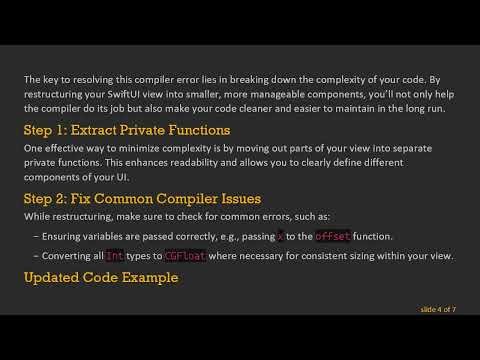 Resolving the Xcode Compiler Error: Quick Fixes for SwiftUI in Xcode 12.0