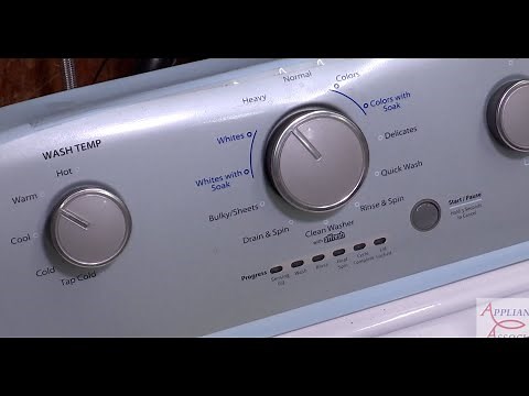 WTW4950HW WHIRLPOOL - HEAVY CYCLE, SOIL HEAVY, WATER LEVEL DEEP, EXTRA RINSE WITH DEEP RINSE