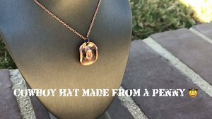 7.4K views · 36 reactions | Only 4 Left - Handmade Cowboy Hat Shaped Penny Charms. Comes With Rose Gold  Necklace. Great gift and conversation piece for those Cowboy enthusiasts. Grab yours at https://www.coinjewelryco.com/products/cowboypenny - Thanks for those who support small business - USA - Handmade | Coinjewelryco | Facebook