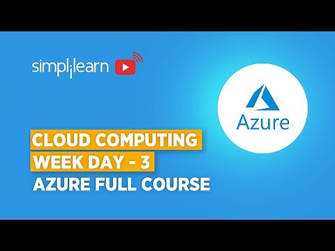 Learn Cloud Computing Day 3 | Azure Tutorial For Beginners | Azure For Beginners 2021 | Simplilearn