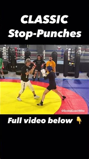 Boxing Technique & Footwork with Coach Mike: Classic Stop-Punches!!! #shorts