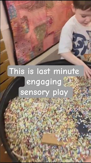 last minute sensory play #eyfs #learningthroughplay #sensoryplay #eyfsactivities #lastminute
