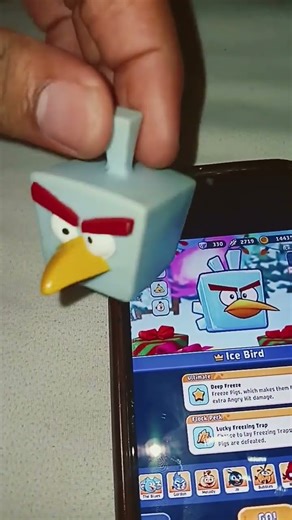 Ice Bird is finally coming to Angry Birds Bounce and He's Happy. #AngryBirdsBounce