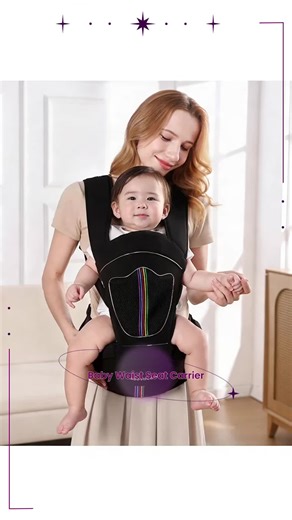 Baby Waist Seat Carrier Front Carry Baby Two-In-One Carrying Chair Breathable Lightweight Storage Seat Portable Back Support #Carry #Baby #Gifts