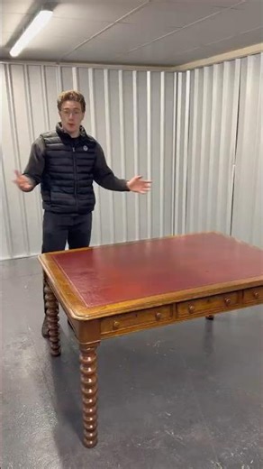 New arrival: Victorian Golden Oak Library Table