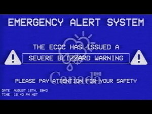 EAS Scenario: Severe Blizzard