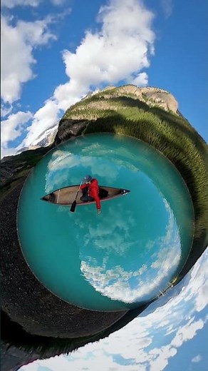 GoPro | Electric-Blue Lake in Banff 🎬 Kyle Wicks #Shorts #Canada