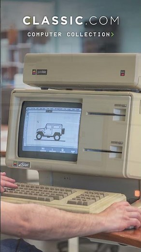 Drawing an FJ G40… on a 1983 Apple Lisa!
