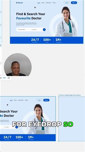 Finding your perfect doctor in seconds (design breakdown) #webdesign appdesign #uxui #tutorial