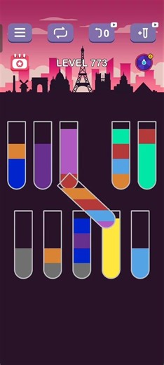 water sort puzzle level 773 guru #games