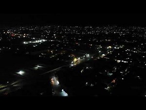 Aerial View of Quetta city at night using a Drone!