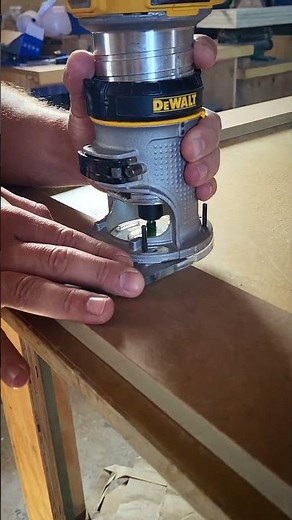 A little clean up with the plam router.. #dewalt #palmrouter #woodworking