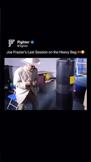 Joe Frazier last time hitting the heavy bag 🥊🕊️ #joefrazier
