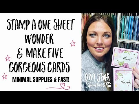 Making Five Gorgeous Stampin’ Up! Cards in a Matter of Minutes