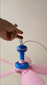 How powerful is the small, pretty ceiling fan after being restored from scrap?