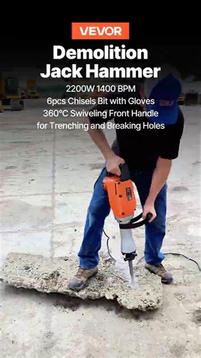 Need to take down a wall? Let's talk about the VEVOR Jack Hammer.
