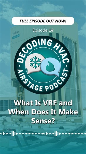 Fujitsu General USA on Instagram: "🎙️NEW EPISODE! What Is VRF and When Does It Make Sense? Variable Refrigerant Flow (VRF) systems power some of the most efficient buildings today, but what actually makes them different? In this episode, we break down: • What VRF is (and isn’t) • How it builds on ductless heat pump technology • Heating and cooling different zones at the same time • Why VRF delivers major efficiency gains in commercial spaces 🎧 Full episode on Spotify + YouTube 🎙️ New episodes