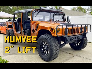 HUMMER H1 HUMVEE 2" Inch Lift with $300 Coil Spacers (Leveling Kit)
