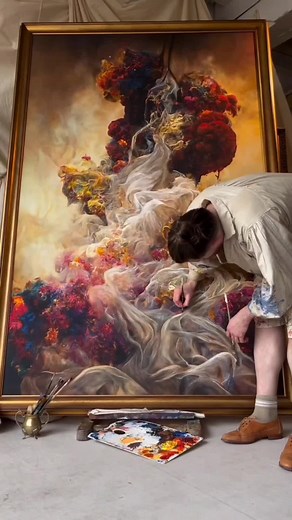 Hyper-realistic Smoke Murals by Olivier Corneau