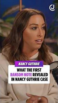 The Ransom Note In Nancy Guthrie's Case #nancyguthrie #truecrimestories #crimejunkies #podcast