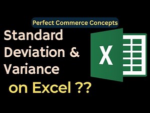 Standard Deviation & Variance on Excel | Step-by-Step (Full Tutorial)