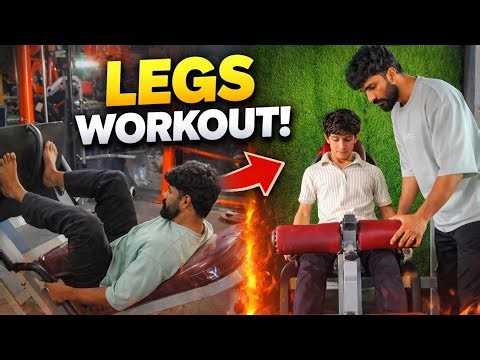 Heavy Legs Day Workout 💪 | Full Leg Training in Gym Vlog-18