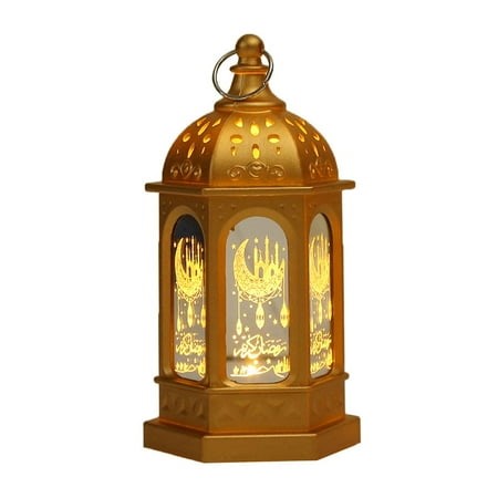 Ramadan Lantern Decoration Plastic LED Eid Mubarak Lamp Exquisite Battery Powered Ramadan Festival Table Light Home Festival Decoration Gift for Children Home Tabletop Decor - Walmart.ca