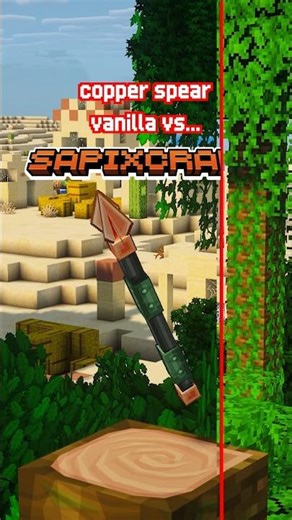 3D Copper Spear from Sapixcraft #Minecraft #resourcepack #gaming #texturepack