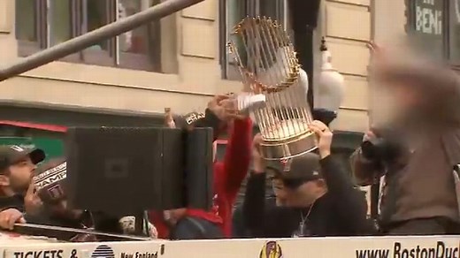 World Series trophy gets damaged in Red Sox parade