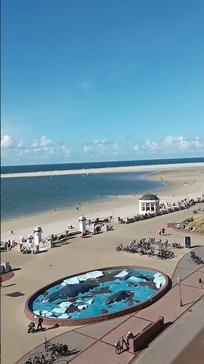 Borkum - Blick auf den Strand und die Promenade #nordsee #borkum #meer #insel #travel #urlaub #hotel