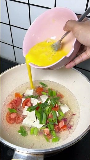 Simple diet menu recipe, ready in just 5 minutes, tofu and egg soup, diet menu #healthydietmenu #...