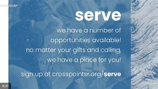 Welcome to worship, Crosspoint family! | Crosspoint Community Church