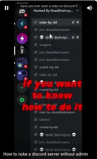 How to nuke a discord server without admin