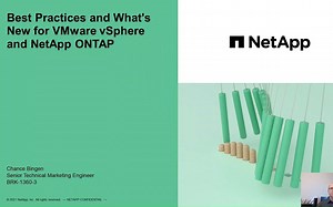Best Practices and What's New for VMware vSphere and NetApp ONTAP