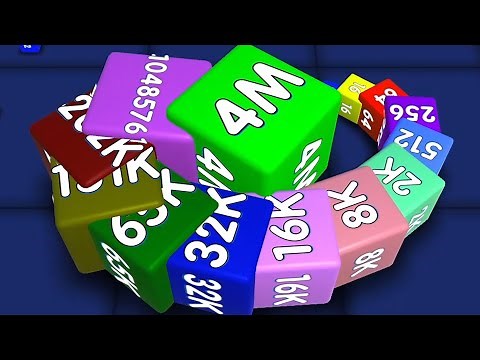 Cube 2048.io Game 🎲 A NEW GAME 🎲 CUBES SNAKE 2048.io Gameplay