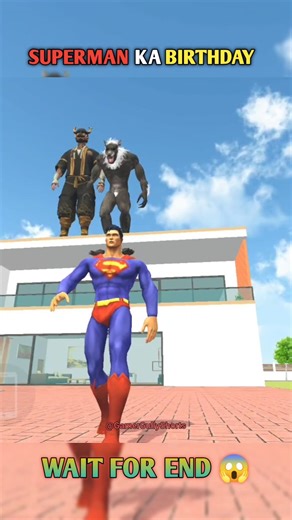 Superman Birthday 🥳 Giant Sakura || Indian theft auto simulator #indiantheftauto #shorts #viral