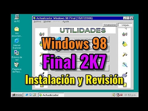 Windows 98 Final 2K7. A distribution with included updates. Installation and review.