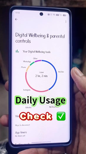 Daily phone usage check Infinix Note50s quick tutorial #tech #howto #smartphone