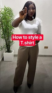 How to style a T.Shirt|Part 1 #shorts #shortsfeed #shorts #fashion #style #youtubeshorts #fyp #reels
