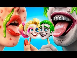 De Nerd a Noiva Linda Harley Quinn / Transformação Radical com Gadgets do TikTok