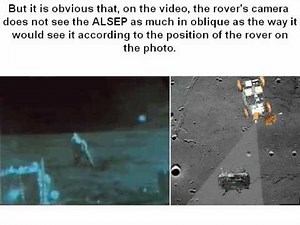 The changing angle of view of the rover's camera