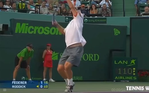 【网球】人间大炮—罗迪克发球合集