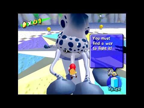 Super Mario Sunshine running at 60 FPS in Dolphin