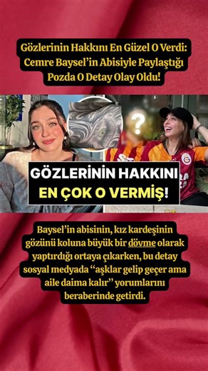 Gözlerinin Hakkını En Güzel O Verdi: Cemre Baysel’in Abisiyle Paylaştığı Pozda O Detay Olay Oldu!