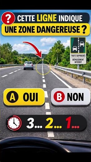 Question piège Code de la Route : Ligne de dissuasion 🚫 Beaucoup se trompent !